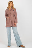 Extended Jacket Style Women's Buttoned Coat with Pockets