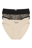 Soft Cotton Women's Timeless Cut Panties - 3-Pack Set