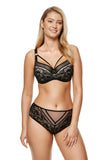 Elegant Bra with Decorative Straps and Lace Detailing