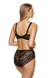Elegant Bra with Decorative Straps and Lace Detailing