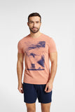 Fashionable Two-Piece Men's Pajamas with Unique Print