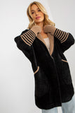 Chic Women's Long Sleeve Coat with Press Stud Fastening