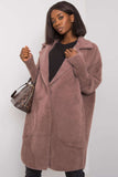 Stylish Women's Press Stud Coat with Slip Pockets for Autumn