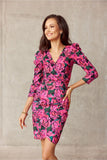 Comfortable Overlap Dress with Unique Patterns and Design