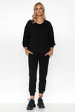 Chic Women's Lightweight Sweatshirt and Pants Set