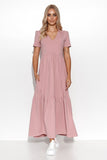 Elevate your style with this flattering maxi knit dress.