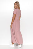 Elevate your style with this flattering maxi knit dress.