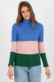 Ribbed Turtleneck Sweater in Three Colors for Women