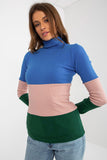 Ribbed Turtleneck Sweater in Three Colors for Women