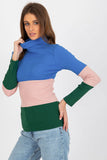 Ribbed Turtleneck Sweater in Three Colors for Women