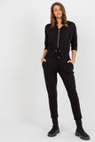 Stylish Hooded Jumpsuit with Zipper and Side Pockets