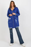 Extended Cut Women's Hooded Zip Sweatshirt with Pockets