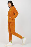 Cozy Velour Sweatshirt & Pants Set with Hood and Pockets