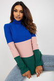 Ribbed Turtleneck Long Sleeve Women's Sweater in 3 Colors