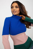 Ribbed Turtleneck Long Sleeve Women's Sweater in 3 Colors
