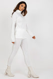 Ribbed Turtleneck Women's Blouse with Long Sleeves