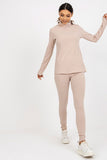 Ribbed Turtleneck Long Sleeve Women's Blouse