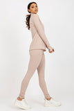 Ribbed Turtleneck Long Sleeve Women's Blouse