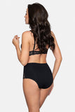 Comfortable High-Waisted Cotton Panties with Lace Inserts