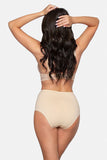 Comfortable High-Waisted Cotton Panties with Lace Inserts