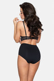 High-Rise Lace-Trimmed Cotton Panties