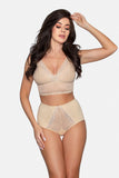 High-Rise Lace-Trimmed Cotton Panties for Comfort