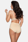 High-Rise Lace-Trimmed Cotton Panties for Comfort