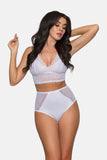 Lace High-Waisted Panties with Cotton Crotch Comfort