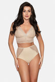 Lace High-Waisted Panties with Cotton Crotch Comfort