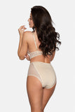Lace High-Waisted Panties with Cotton Crotch Comfort