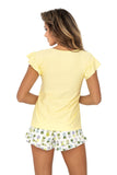 Joyful Two-Piece Pineapple Print Pajamas Set