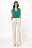 Elegant Beige Loose Cut Pants for Effortless Style