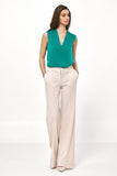 Elegant Beige Loose Cut Pants for Effortless Style