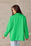 Voluminous Cut Jacket with Decorative Collar and Cuffs