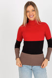 Ribbed Women's Turtleneck Sweater in Three Colors