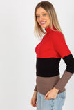 Ribbed Women's Turtleneck Sweater in Three Colors