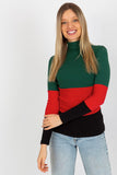 Ribbed Turtleneck Sweater in Three Colors for Women