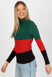 Ribbed Turtleneck Sweater in Three Colors for Women