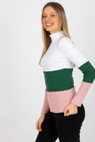 Ribbed Turtleneck Women's Sweater in Three Colors