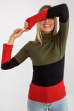 Ribbed Turtleneck Women's Sweater in 3 Colors