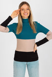 Ribbed Turtleneck Long Sleeve Women's Sweater in 3 Colors