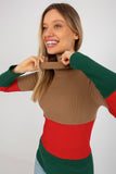 Ribbed Turtleneck Sweater in Three Colors for Women