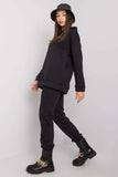 Cozy Hooded Sweatshirt and Pants Set with Pockets