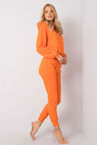 Hooded Sweatshirt and Fitted Pants Set