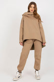 Cozy Women's Sweatshirt & Pants Set with Hood and Tie Waist