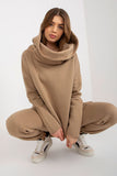 Cozy Women's Sweatshirt & Pants Set with Hood and Tie Waist