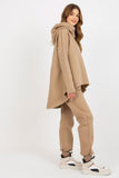Cozy Women's Sweatshirt & Pants Set with Hood and Tie Waist