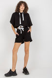 Casual Hooded Tracksuit Set with Shorts and Pockets