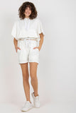 Casual Blouse and Shorts Tracksuit Set with Hoodie
