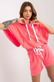 Cozy Blouse and Shorts Tracksuit Set with Hood and Pockets